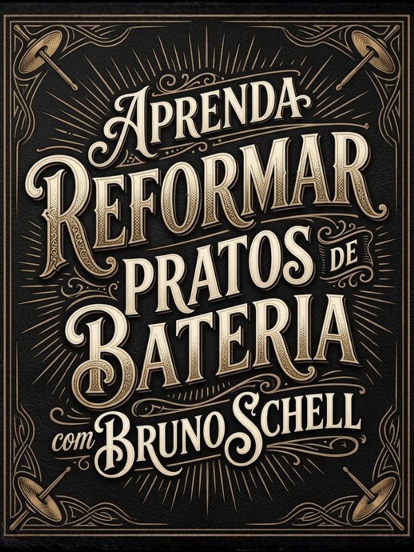 Capa do curso Aprenda a Reformar Pratos de Bateria com Bruno Schell